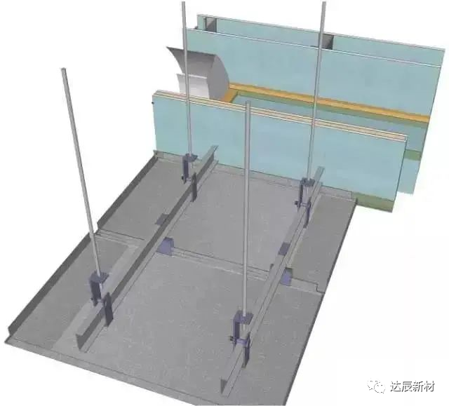 達(dá)辰新材施工第十八期地面、吊頂、墻面三維節(jié)點(diǎn)做法